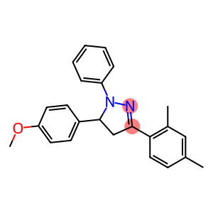 3-(2,4-dimethylphenyl)-5-(4-methoxyphenyl)-1-phenyl-4,5-dihydro-1H-pyrazole