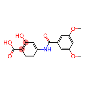 4-[(3,5-dimethoxybenzoyl)amino]-2-hydroxybenzoic acid