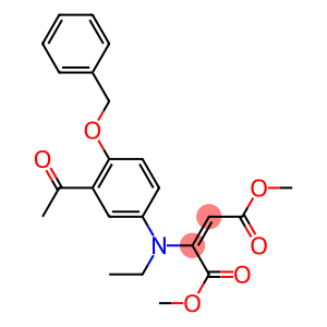 dimethyl 2-[3-acetyl-4-(benzyloxy)ethylanilino]but-2-enedioate