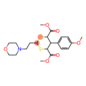 dimethyl 5-(4-methoxyphenyl)-2-(2-morpholinoethyl)-1,1,3,3-tetraoxo-1lambda~6~,3lambda~6~-dithiane-4,6-dicarboxylate