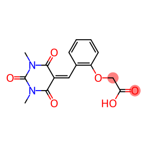 2-(2-{[1,3-dimethyl-2,4,6-trioxotetrahydro-5(2H)-pyrimidinyliden]methyl}phenoxy)acetic acid