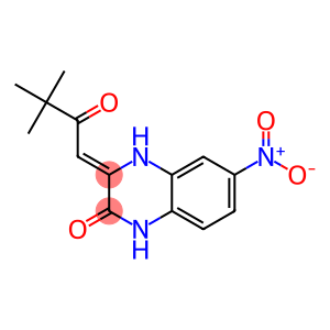 3-(3,3-dimethyl-2-oxobutylidene)-6-nitro-1,2,3,4-tetrahydroquinoxalin-2-one