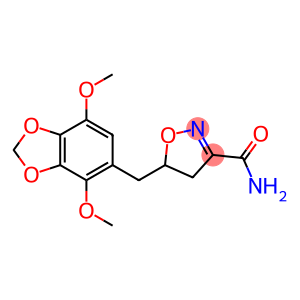 5-[(4,7-DIMETHOXY-1,3-BENZODIOXOL-5-YL)METHYL]-4,5-DIHYDROISOXAZOLE-3-CARBOXAMIDE