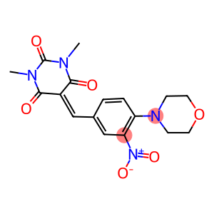 1,3-DIMETHYL-5-[(4-MORPHOLINO-3-NITROPHENYL)METHYLENE]-2,4,6(1H,3H,5H)-PYRIMIDINETRIONE