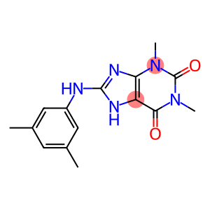 8-[(3,5-DIMETHYLPHENYL)AMINO]-1,3-DIMETHYL-3,7-DIHYDRO-1H-PURINE-2,6-DIONE