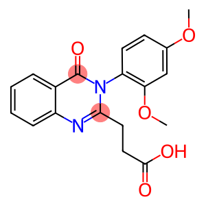 3-[3-(2,4-DIMETHOXY-PHENYL)-4-OXO-3,4-DIHYDRO-QUINAZOLIN-2-YL]-PROPIONIC ACID