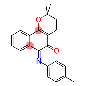 2,2-DIMETHYL-(Z)-6-(4-METHYLPHENYLIMINO)-3,4,5,6-TETRAHYDRO-2H-NAPHTO[1,2-B]OXIN-5-ONE