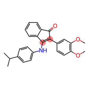 2-(3,4-dimethoxyphenyl)-3-(4-isopropylanilino)-1H-inden-1-one