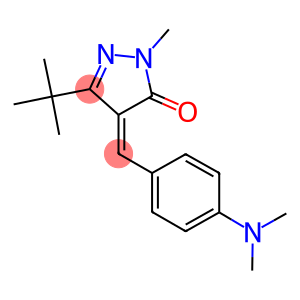 4-((4-(DIMETHYLAMINO)PHENYL)METHYLENE)-3-(TERT-BUTYL)-1-METHYL-2-PYRAZOLIN-5-ONE