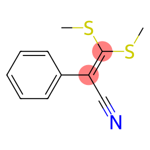 3,3-di(methylthio)-2-phenylacrylonitrile