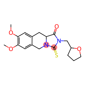 7,8-DIMETHOXY-2-(TETRAHYDROFURAN-2-YLMETHYL)-3-THIOXO-2,3,10,10A-TETRAHYDROIMIDAZO[1,5-B]ISOQUINOLIN-1(5H)-ONE