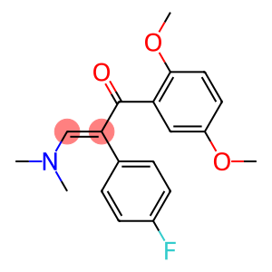 1-(2,5-dimethoxyphenyl)-3-(dimethylamino)-2-(4-fluorophenyl)prop-2-en-1-one