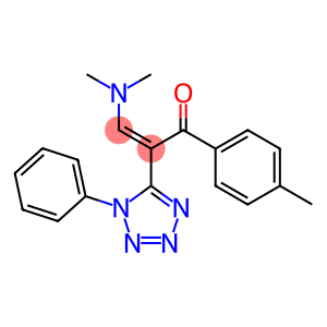 3-(dimethylamino)-1-(4-methylphenyl)-2-(1-phenyl-1H-1,2,3,4-tetraazol-5-yl)prop-2-en-1-one