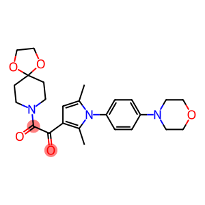 1-[2,5-dimethyl-1-(4-morpholinophenyl)-1H-pyrrol-3-yl]-2-(1,4-dioxa-8-azaspiro[4.5]dec-8-yl)-1,2-ethanedione