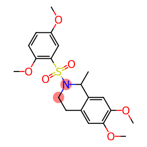 2-[(2,5-dimethoxyphenyl)sulfonyl]-6,7-dimethoxy-1-methyl-1,2,3,4-tetrahydroisoquinoline