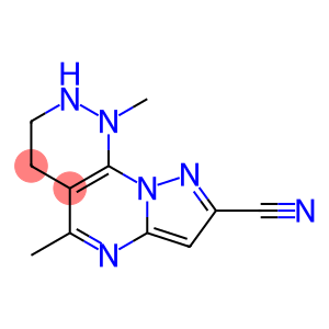 1,5-dimethyl-1,2,3,4-tetrahydropyrazolo[5',1':2,3]pyrimido[4,5-c]pyridazine-8-carbonitrile