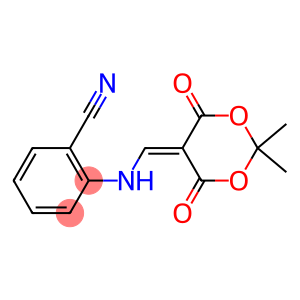 2-{[(2,2-dimethyl-4,6-dioxo-1,3-dioxan-5-yliden)methyl]amino}benzenecarbonitrile