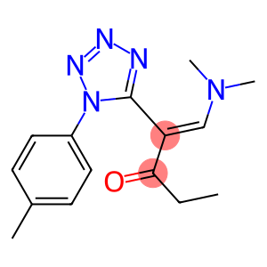 1-(dimethylamino)-2-[1-(4-methylphenyl)-1H-1,2,3,4-tetraazol-5-yl]pent-1-en -3-one