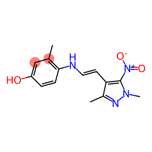 4-{[2-(1,3-dimethyl-5-nitro-1H-pyrazol-4-yl)vinyl]amino}-3-methylbenzenol