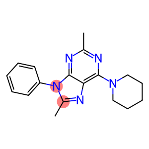 2,8-DIMETHYL-9-PHENYL-6-(PIPERIDIN-1-YL)-9H-PURINE