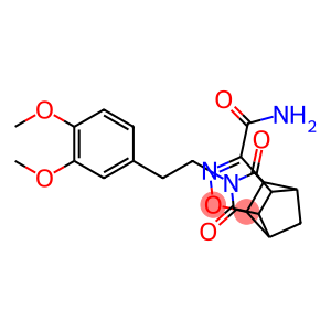 10-(3,4-dimethoxyphenethyl)-9,11-dioxo-3-oxa-4,10-diazatetracyclo[5.5.1.0~2,6~.0~8,12~]tridec-4-ene-5-carboxamide