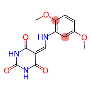 5-(((2,5-DIMETHOXYPHENYL)AMINO)METHYLENE)-1,3-DIAZAPERHYDROINE-2,4,6-TRIONE