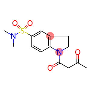 5-(DIMETHYLAMINOSULPHONYL)-2,3-DIHYDRO-1-(3-OXOBUTANOYL)-(1H)-INDOLE