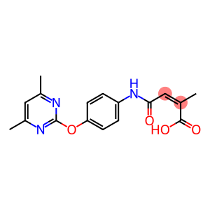 4-[[4-[(4,6-DIMETHYLPYRIMIDIN-2-YL)OXY]PHENYL]AMINO]-2-METHYL-4-OXO-(2Z)-BUTENOIC ACID