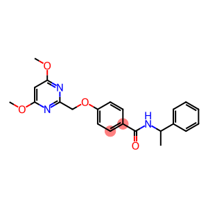 [4-(4,6-DIMETHOXYPYRIMIDIN-2-YL)METHOXY]-N-(ALPHA-METHYLBENZYL)BENZAMIDE