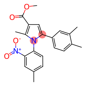 5-(3,4-DIMETHYL-PHENYL)-2-METHYL-1-(4-METHYL-2-NITRO-PHENYL)-1H-PYRROLE-3-CARBOXYLIC ACID METHYL ESTER