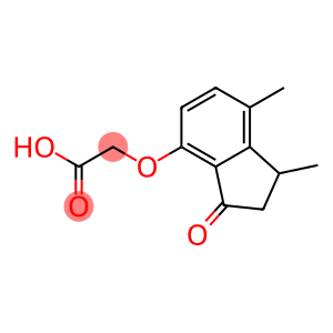 [(1,7-DIMETHYL-3-OXO-2,3-DIHYDRO-1H-INDEN-4-YL)OXY]ACETIC ACID