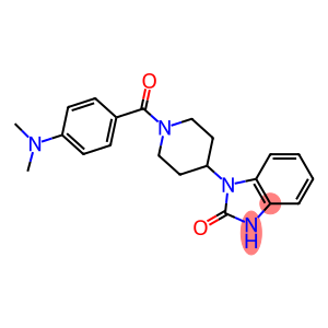 1-(1-[4-(DIMETHYLAMINO)BENZOYL]PIPERIDIN-4-YL)-1,3-DIHYDRO-2H-BENZIMIDAZOL-2-ONE