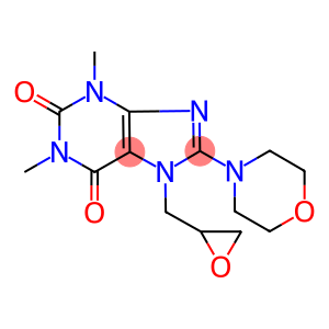 1,3-DIMETHYL-8-MORPHOLINO-7-(2-OXIRANYLMETHYL)-2,3,6,7-TETRAHYDRO-1H-2,6-PURINEDIONE