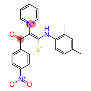 1-(2,4-DIMETHYLANILINO)-3-(4-NITROPHENYL)-3-OXO-2-PYRIDINIUM-1-YLPROP-1-ENE-1-THIOLATE