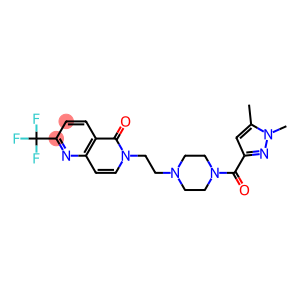 6-(2-(4-[(1,5-DIMETHYL-1H-PYRAZOL-3-YL)CARBONYL]PIPERAZIN-1-YL)ETHYL)-2-(TRIFLUOROMETHYL)-1,6-NAPHTHYRIDIN-5(6H)-ONE