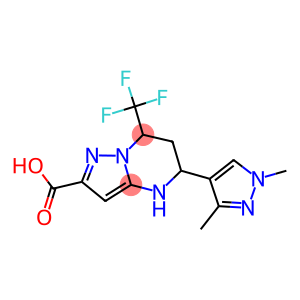 5-(1,3-DIMETHYL-1 H-PYRAZOL-4-YL)-7-TRIFLUOROMETHYL-4,5,6,7-TETRAHYDRO-PYRAZOLO[1,5-A ]PYRIMIDINE-2-CARBOXYLIC ACID