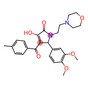 5-(3,4-DIMETHOXYPHENYL)-3-HYDROXY-4-(4-METHYLBENZOYL)-1-(2-MORPHOLINOETHYL)-1H-PYRROL-2(5H)-ONE