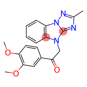 1-(3,4-DIMETHOXYPHENYL)-2-(2-METHYL-4H-[1,2,4]TRIAZOLO[1,5-A]BENZIMIDAZOL-4-YL)ETHANONE