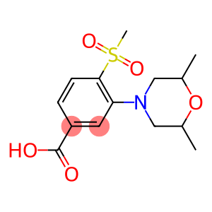 3-(2,6-Dimethylmorpholin-4-yl)-4-(methylsulphonyl)benzoic acid