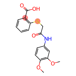 2-([2-[(3,4-DIMETHOXYPHENYL)AMINO]-2-OXOETHYL]THIO)BENZOIC ACID