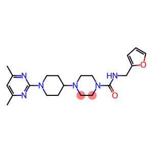 4-[1-(4,6-DIMETHYLPYRIMIDIN-2-YL)PIPERIDIN-4-YL]-N-(2-FURYLMETHYL)PIPERAZINE-1-CARBOXAMIDE
