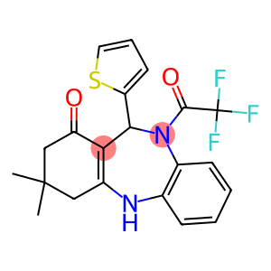 3,3-DIMETHYL-11-THIEN-2-YL-10-(TRIFLUOROACETYL)-2,3,4,5,10,11-HEXAHYDRO-1H-DIBENZO[B,E][1,4]DIAZEPIN-1-ONE