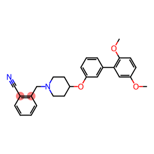 2-((4-[(2',5'-DIMETHOXYBIPHENYL-3-YL)OXY]PIPERIDIN-1-YL)METHYL)BENZONITRILE