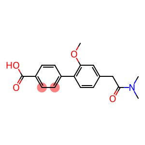 4'-DIMETHYLCARBAMOYLMETHYL-2'-METHOXY-BIPHENYL-4-CARBOXYLIC ACID