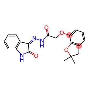 3-(2-(2,2-DIMETHYL(3-OXAINDAN-4-YLOXY))ACETYLHYDRAZIDYL)-2-OXOINDOLINE