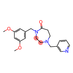 4-(3,5-DIMETHOXYBENZYL)-1-(PYRIDIN-3-YLMETHYL)-1,4-DIAZEPAN-5-ONE