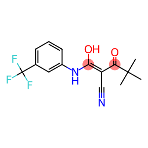 2-(2,2-DIMETHYLPROPANOYL)-3-HYDROXY-3-((3-(TRIFLUOROMETHYL)PHENYL)AMINO)PROP-2-ENENITRILE