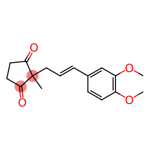 2-(3',4'-dimethoxycinnamyl)-2-methylcyclopentane-1,3-dione