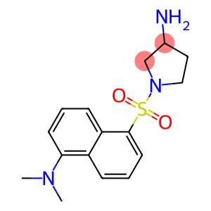 1-(5-dimethylamino-1-naphthalenesulfonyl)-3-aminopyrrolidine