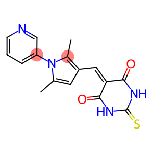 5-[(2,5-DIMETHYL-1-PYRIDIN-3-YL-1H-PYRROL-3-YL)METHYLENE]-2-THIOXODIHYDROPYRIMIDINE-4,6(1H,5H)-DIONE